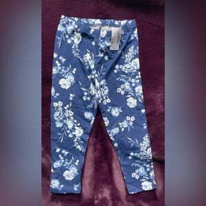 BNWT $82 Floral Blue Leggings